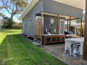 Outdoor kitchen and dining 