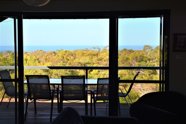 View from lounge and deck