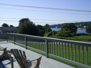 Lower deck overlooking Belfast Harbor