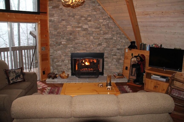 Upstairs living area