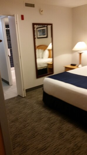 View leading from bedroom to hallway - door is shown open in this photo