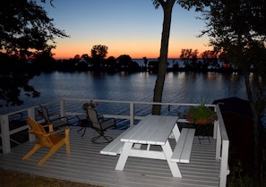 Enjoy the scenic sunset from the deck.