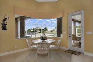 Breakfast Nook Overlooking Pool & Bay