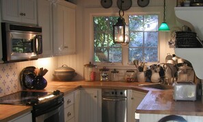 A well equipped kitchen.