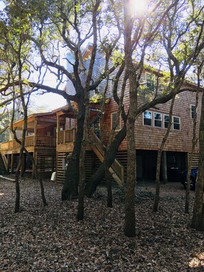 The Simple Life nestled under the trees