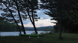 Kayak provided with summer rental