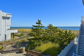 View of the ocean from the deck