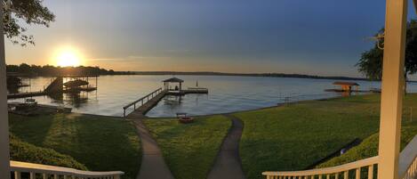 Sunrise and a smooth lake=peace