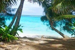 The beach ideal for snokeling and picnics