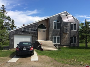 Luxury living. 2 storey Cedar shake house.