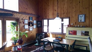 Dining room half of the main living space, and the piano! Please play it!