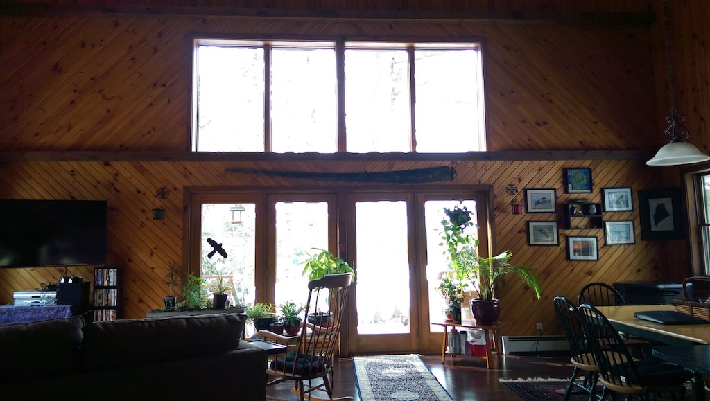 Pet-Friendly Cathedral-Ceiling Pine Interior Home 4 Miles From Town, 1 From ANP