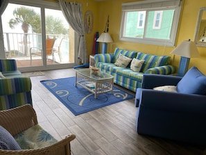 Great view of ocean directly from living room
