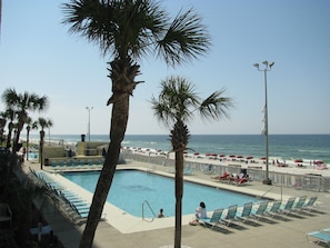View of West Pool from Balcony