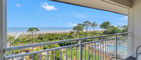 Ocean Dunes Villa 405-Oceanfront balcony - Enjoy a breath-taking oceanfront view from the balcony.