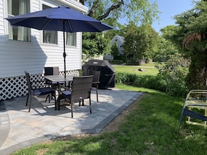 Dine al fresco on the new patio!