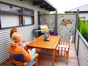 BBQ deck area.