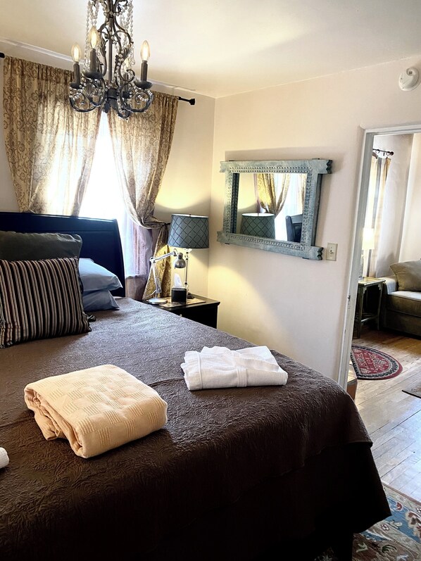 Bedroom with king bed