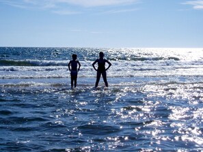 ocean beach in front of our cottage