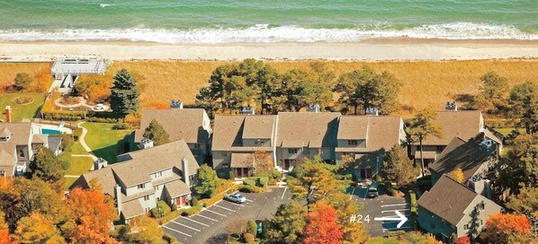 Aerial view of Baywood Colony