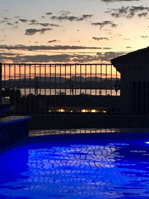 Pool view of Sunset @ Night