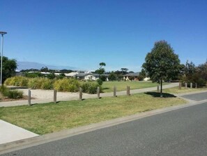 park across the road.