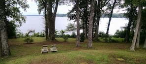 View of lake from front porch