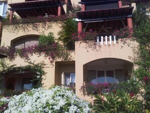 THE CONDO SEEN FROM THE GARDEN