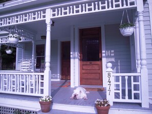 The porch ... and our dog