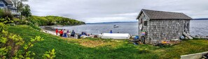 our beach and the famous (in many paintings) fish house on the point.