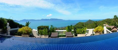 Baan Kao, Private Pool with Sea View