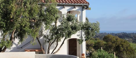 view of guest house from main house