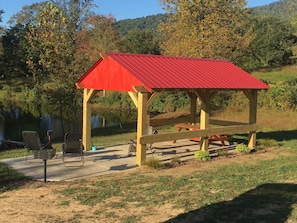 BRAND NEW THIS FALL SEASON! A new Pavilion by the pond, open to ALL guests.