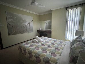 Main bedroom with walk in robe and ensuite bathroom
