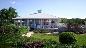 Back of house as you're coming in from the beach