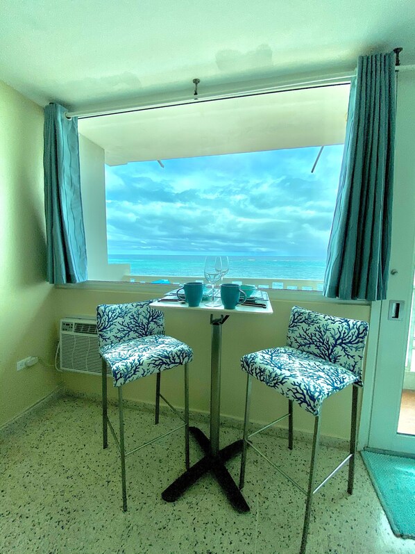 Oceanfront views from your beachfront apartment!