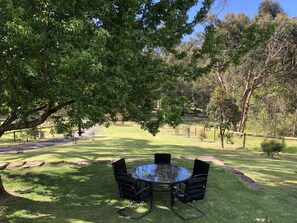 Front garden - one of many places to sit and relax or enjoy a meal