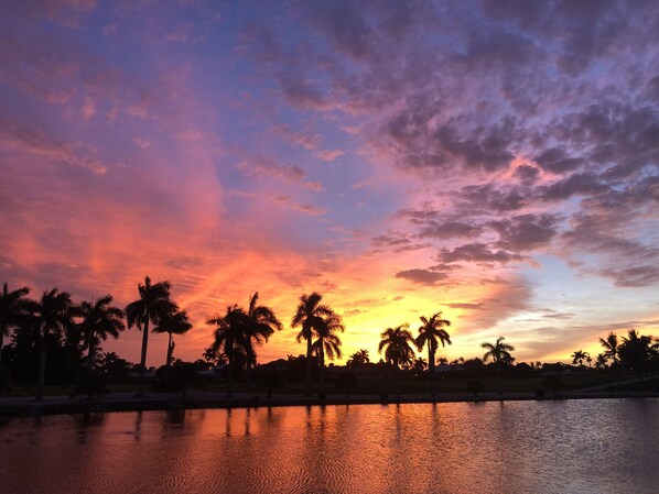 See the most incredible sunsets here, from the back patio!