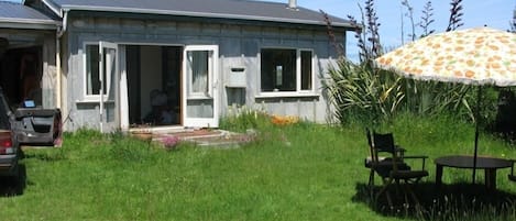 Sheltered front garden