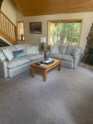 New couch and love seat. New carpeting throughout the house. 