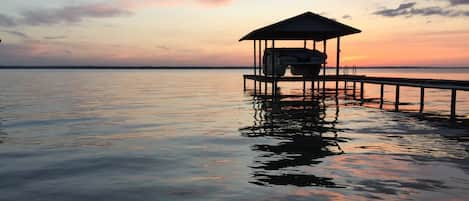 Amazing sunsets (and fishing!) on the dock