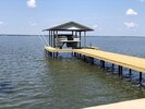Our newly-rebuilt dock now has mooring whips to safely dock boats up to 28 feet.