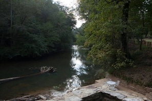 view from walk over bridge