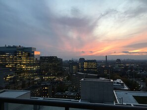 Breathtaking City View from the condo balcony at Sunset