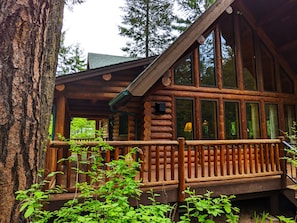 side of cabin