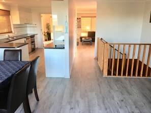 Large Open living area upstairs and 2nd living area with Table tennis downstairs