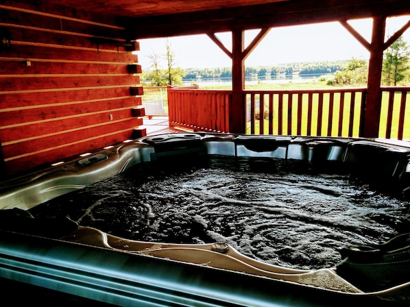 Watch amazing sunsets and sunrises while relaxing in the hot tub!