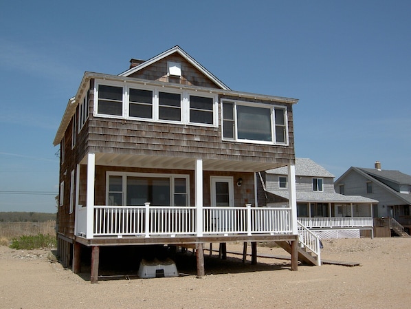 Cottage seen from the water