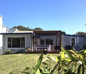Fully fenced backyard