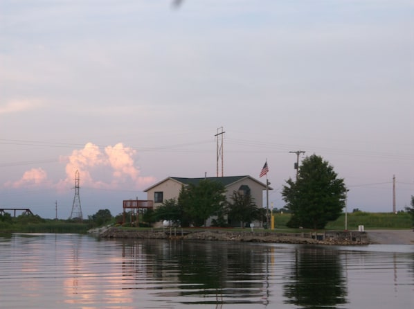 View of the house from the River